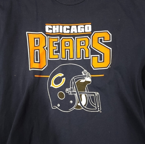 Vintage 80s Chicago Bears T Shirt Made In USA Graphic Tee XXXL Single Stitch - Picture 5 of 5